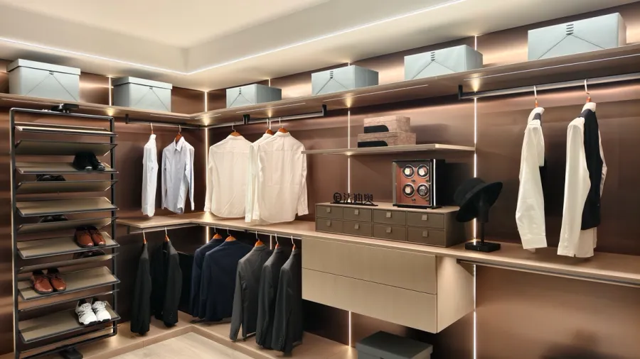 Composición de tocador dentro del showroom Fadior