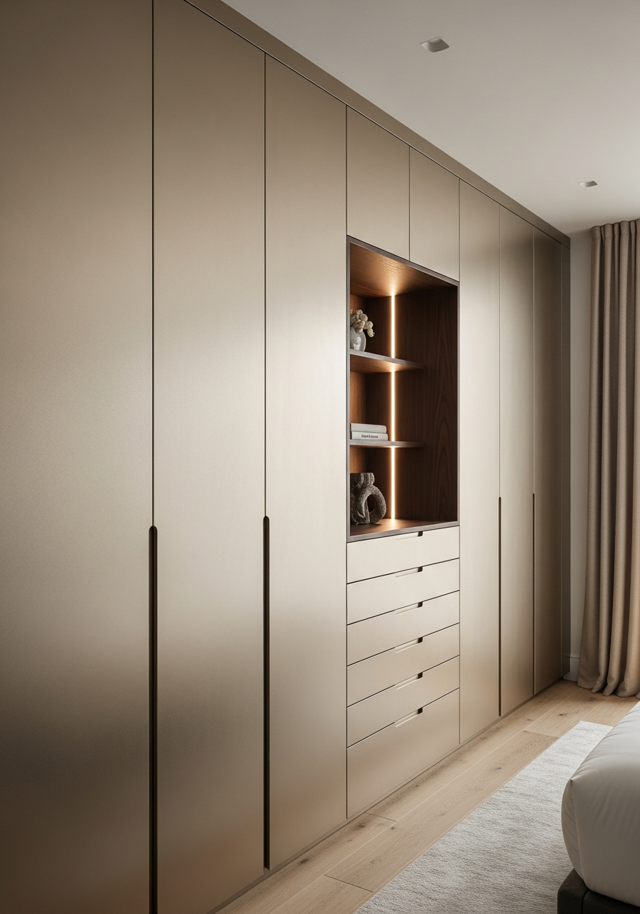 Fadior Brera Wardrobe Suite — interior room context showing cabinet integration