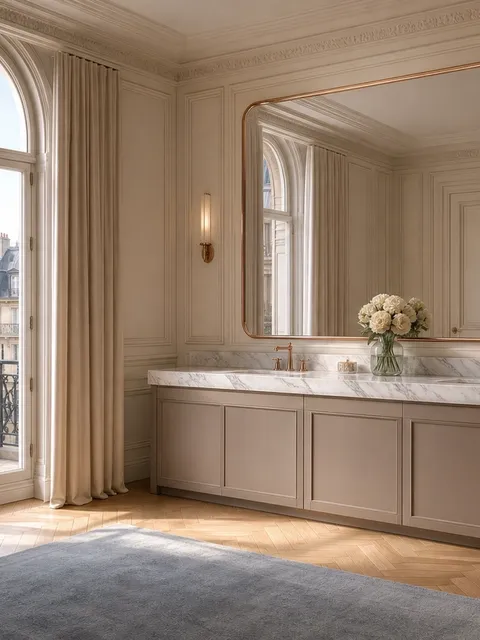 Suite de Baño y Tocador Solstice con Galería de Tocador Diamond Seal