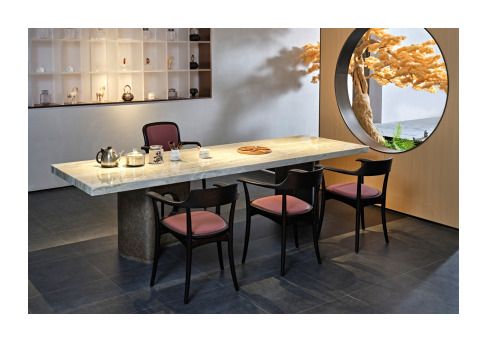 Mesa de Té de Mármol 2000 × 900 × 720H vista del producto