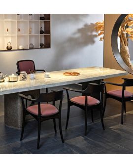Marble Tea Table 2600*900*720H product photo for FADIOR HOME shop