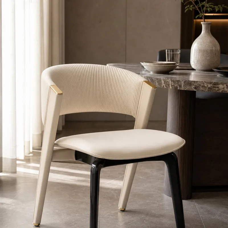 Lacquered Leg Dining Chair