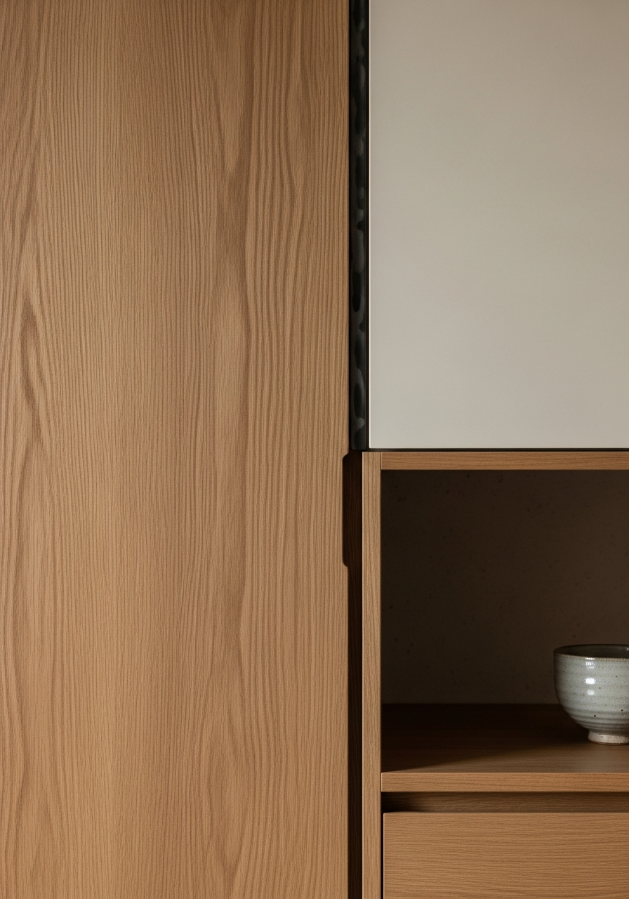 Fadior Brera Wardrobe — close-up of stainless steel finish and hardware detail