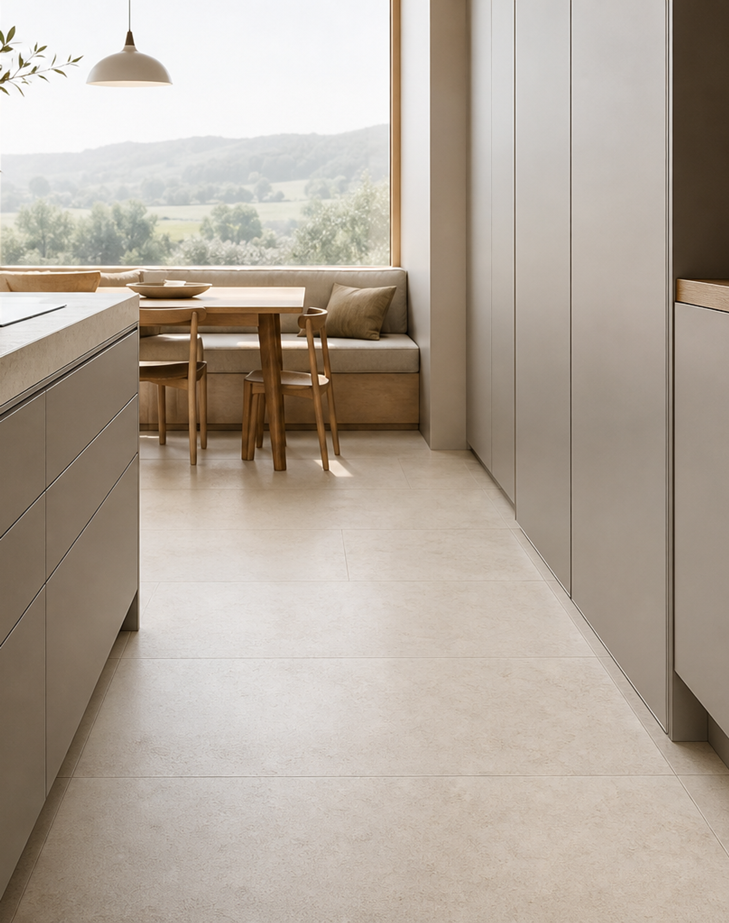Fadior Pavilion Kitchen Suite with Panel-Less Service Threshold — interior room context showing cabinet integration