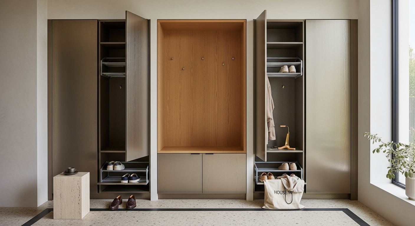 Fadior Archetype Entryway Suite — lifestyle setting with natural light and residential styling