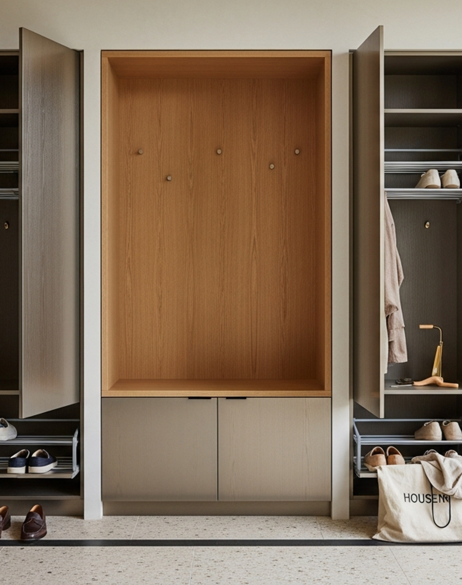 Fadior Archetype Entryway Suite — lifestyle setting with natural light and residential styling