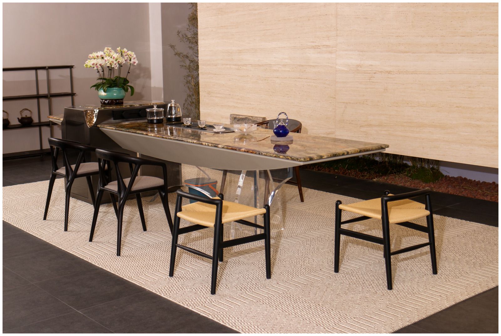 Marble Tea Table 3280*1000*880H product photo for FADIOR HOME shop