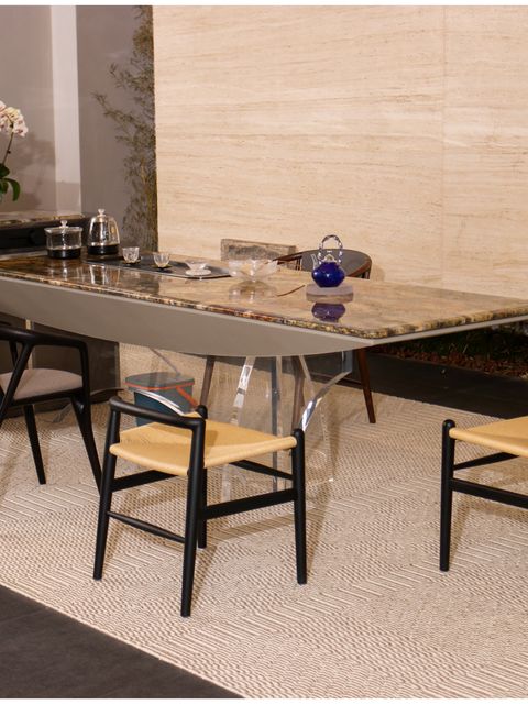 Marble Tea Table 2880 × 1000 × 880H product photo for FADIOR HOME shop