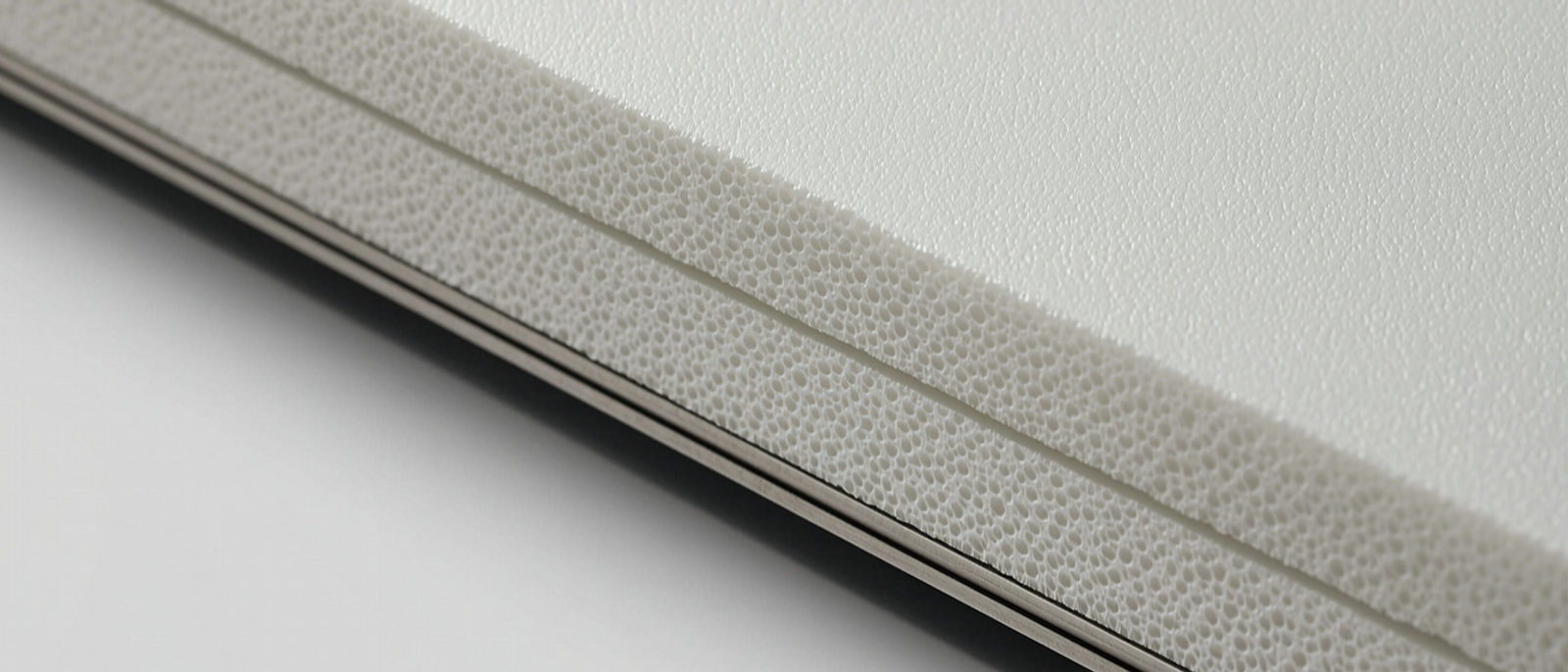 Close-up macro texture of PVC Countertop Substrate Filler