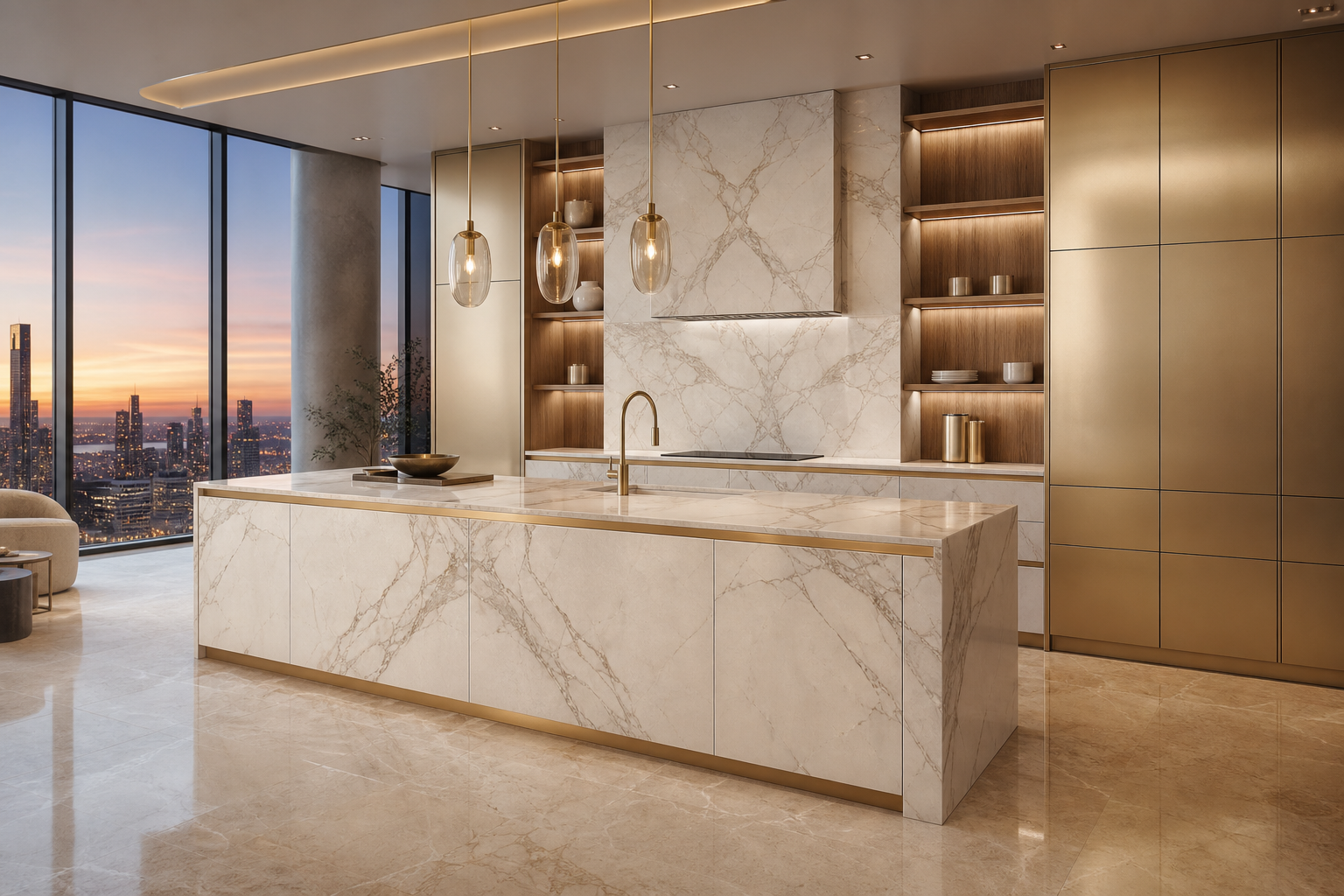 Fadior Riviera Kitchen Suite with Thermal Prep Waterline — lifestyle setting with natural light and residential styling