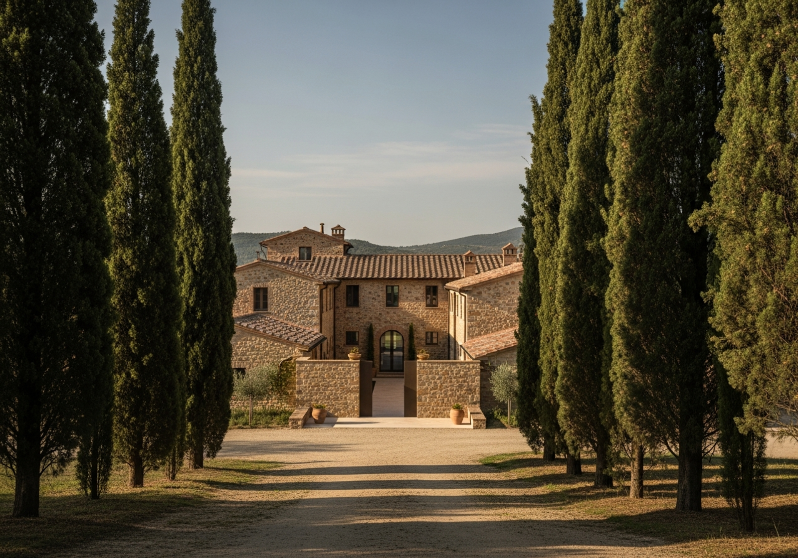 Fadior Siena Tuscan Villa — architectural exterior and landscape context