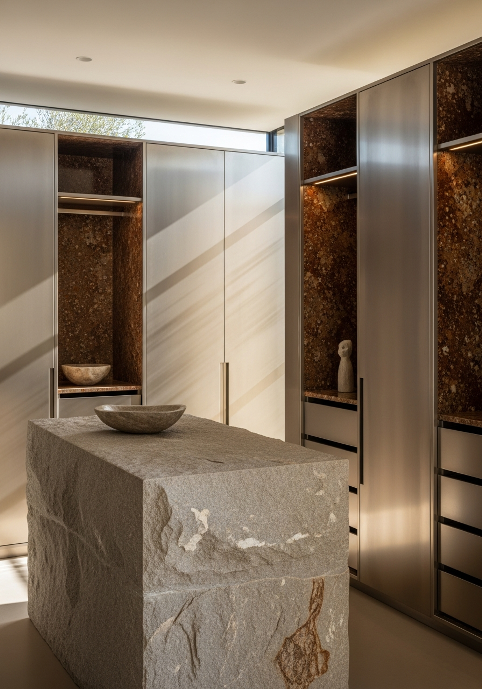 Fadior Cape Town Mountain Villa — master wardrobe with stainless steel system