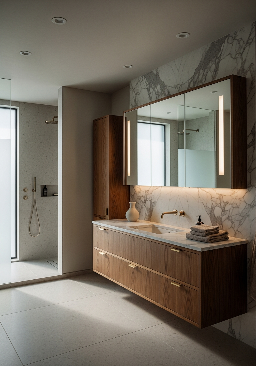 Stainless Steel Bathroom Vanity: The Waterproof Specification Guide — 304 stainless steel cabinetry editorial by Fadior