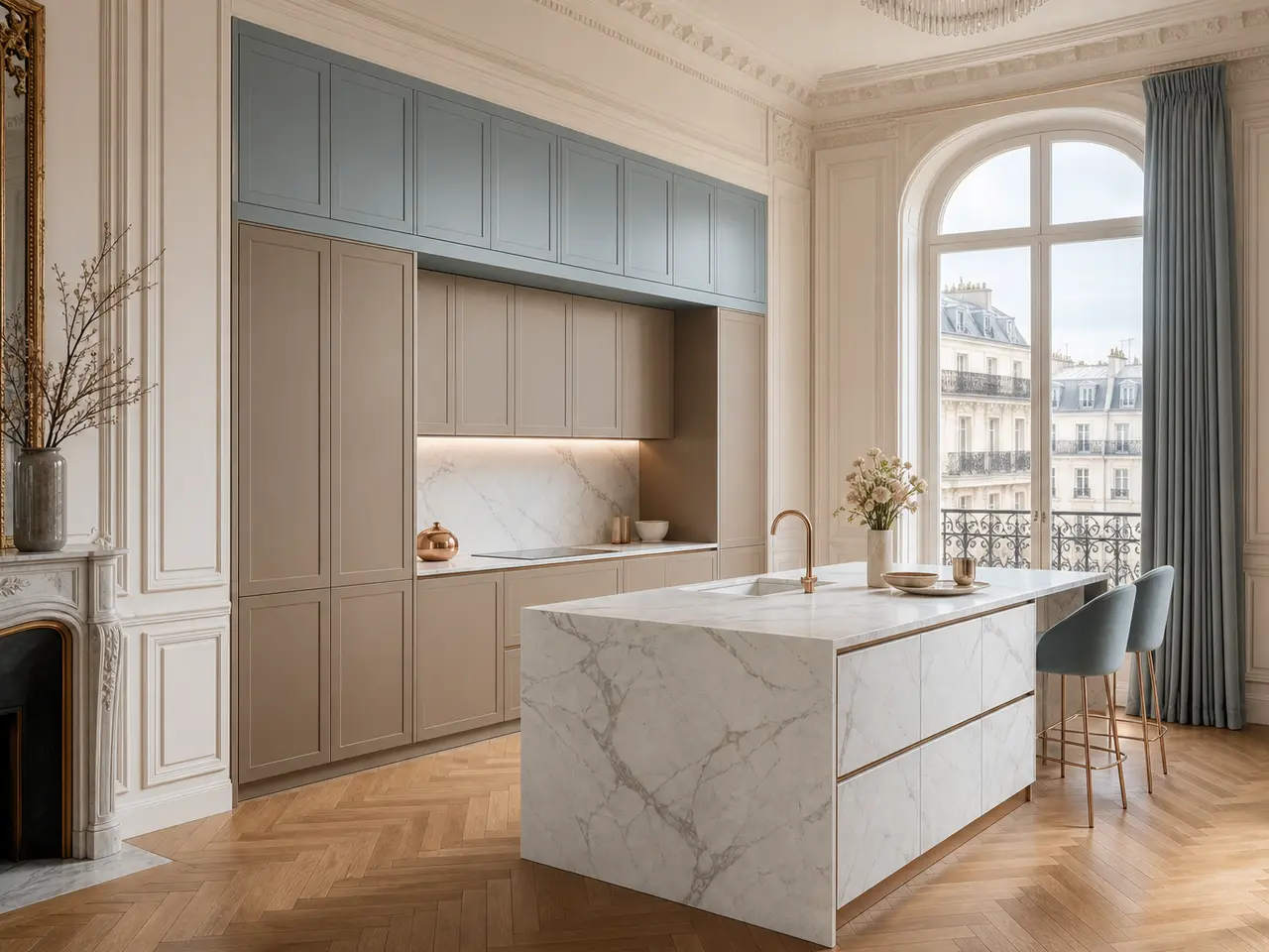 Suite de Cocina Pavilion con Atrio de Desayuno Cromático