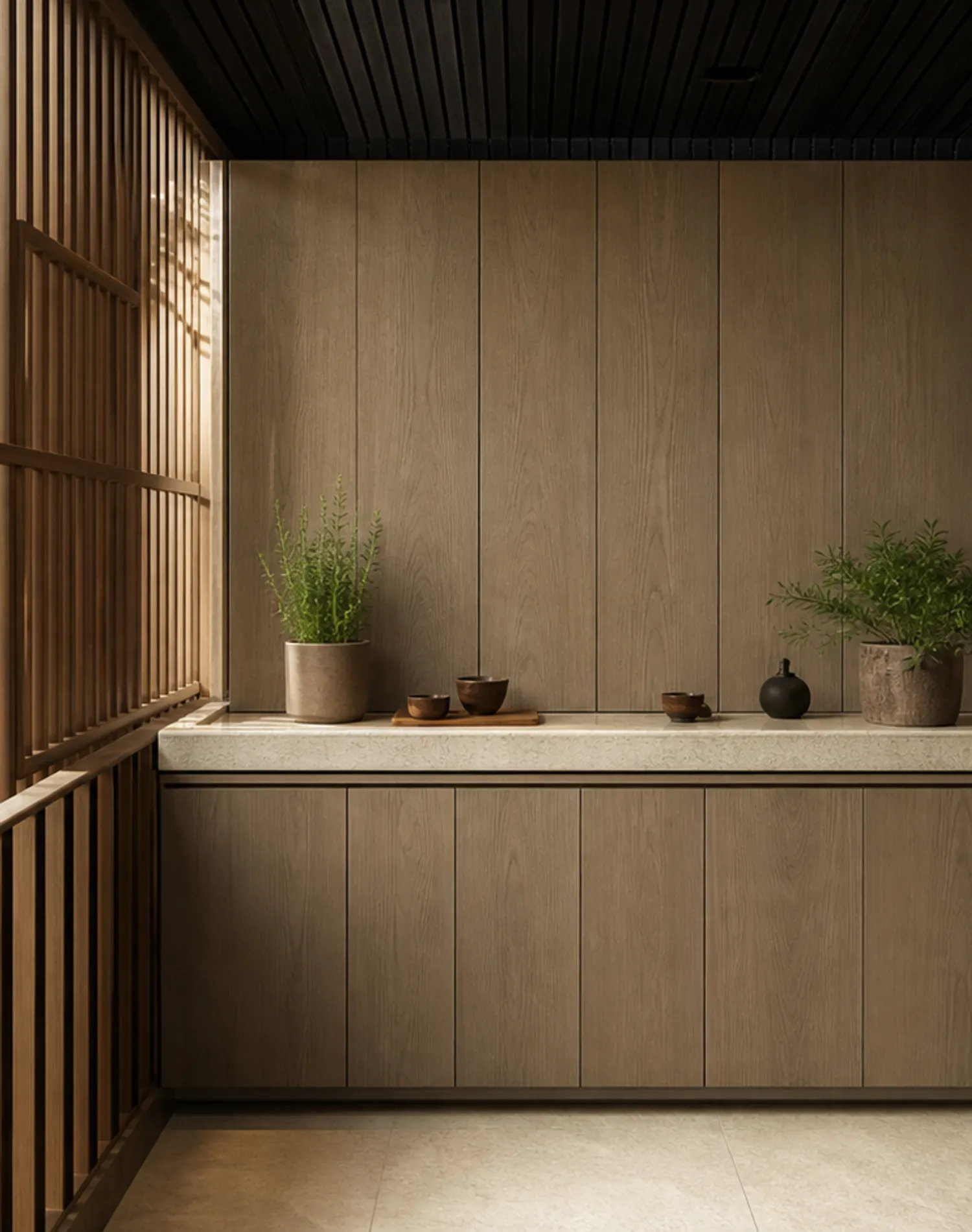Suite de Balcón Aurora con Estante Plegable para Hierbas estudio de adaptación