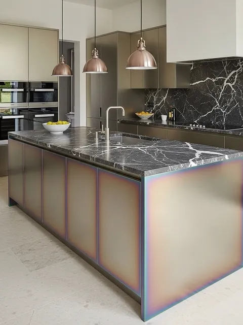 Fadior Abyss Kitchen Suite — 304 stainless steel kitchen system, front view