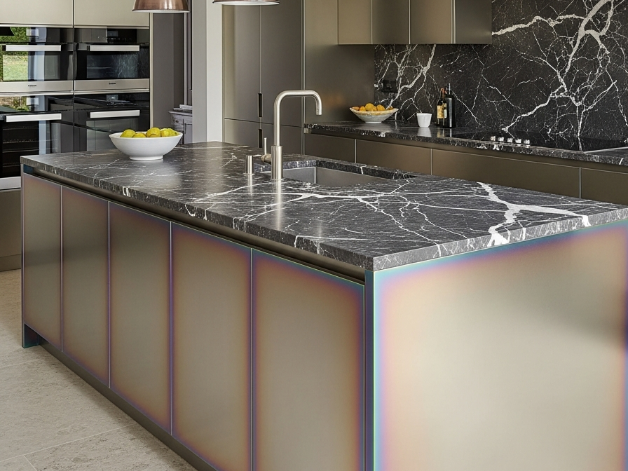 Fadior Abyss Kitchen Suite — 304 stainless steel kitchen system, front view