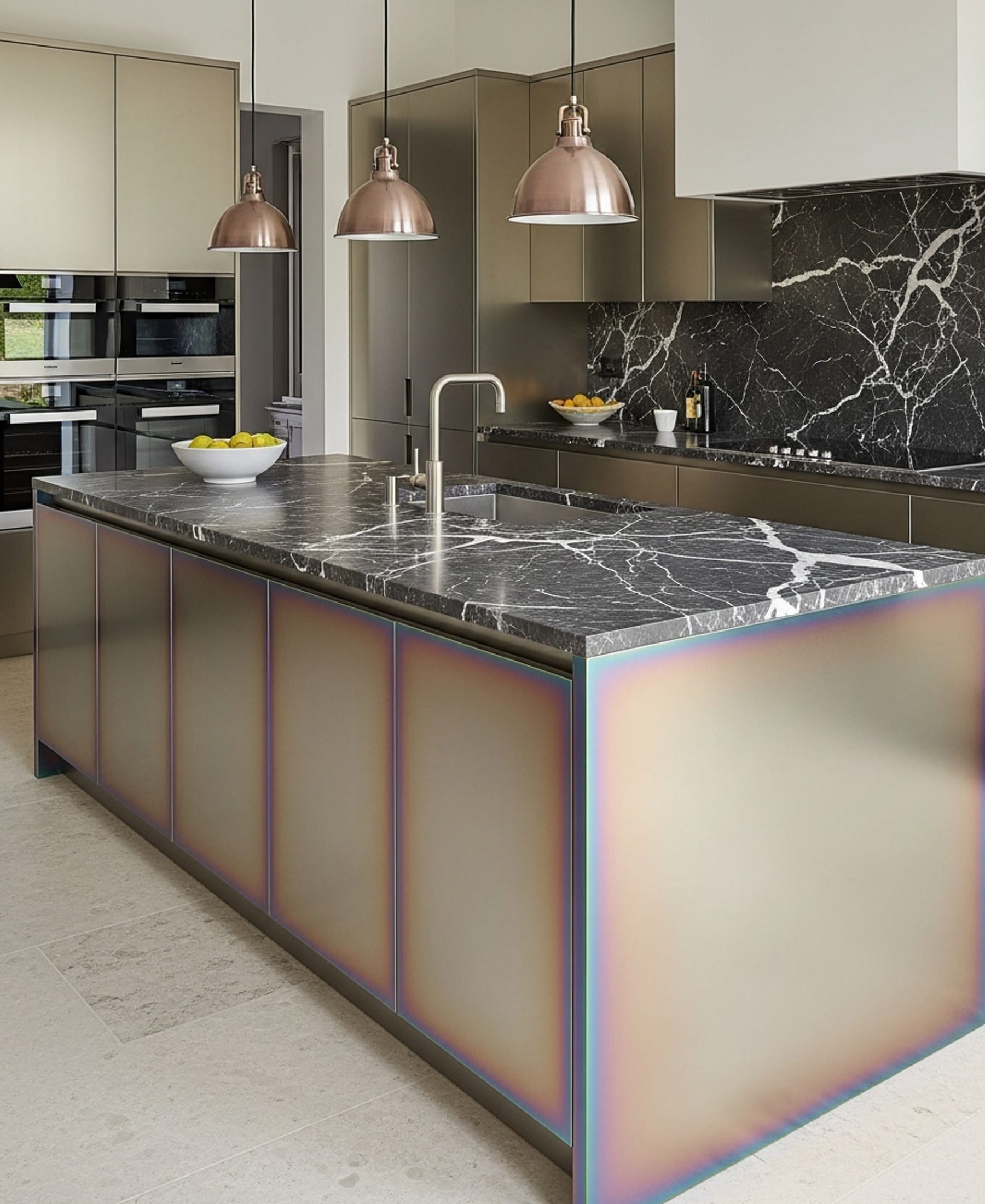 Fadior Abyss Kitchen Suite — 304 stainless steel kitchen system, front view