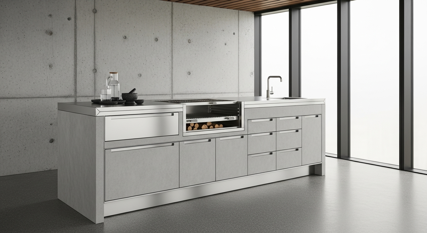 Horizon Outdoor Kitchen Suite lifestyle view