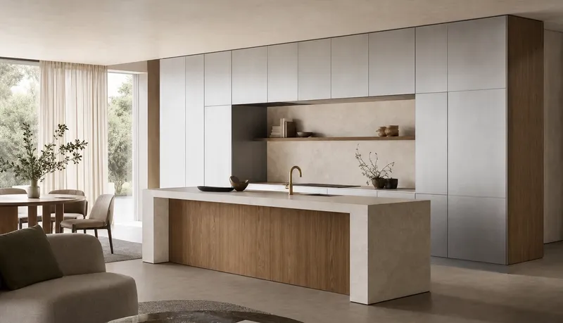 Cocinas de diseño industrial: lo que Konstantin Grcic enseña a los hogares de lujo — editorial de Fadior sobre mobiliario en acero inoxidable 304