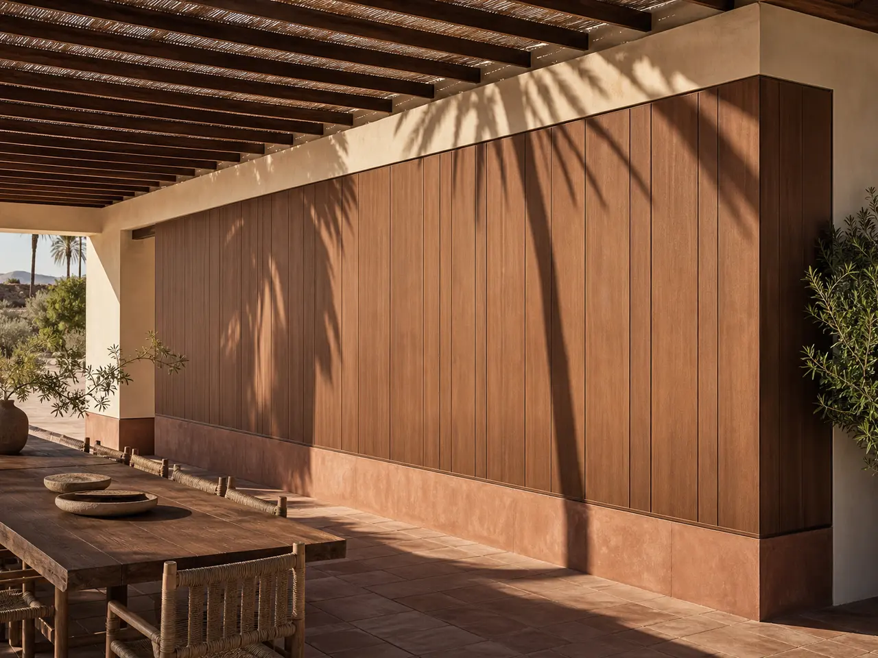 Fadior Miroir Wall Panel Suite with Spectral Partition Datum - 304 stainless steel wall panel system with textured surfaces, shadow reveals, integrated lighting, and concealed doors