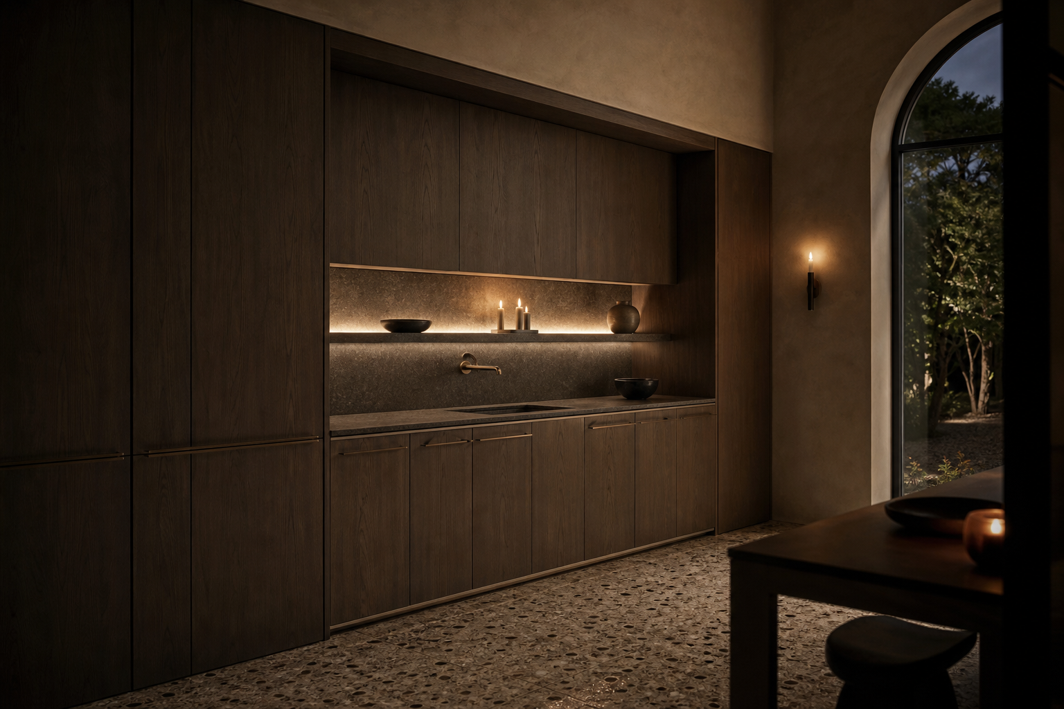 Fadior Meridian Kitchen Suite with Shower Sphere Prep Sanctuary — lifestyle setting with natural light and residential