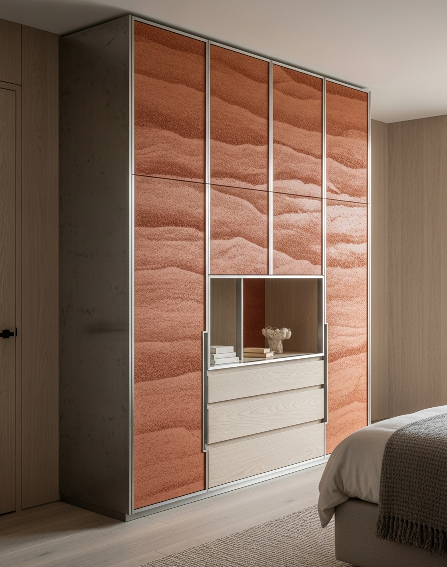 Fadior Brera Wardrobe Suite — interior room context showing cabinet integration