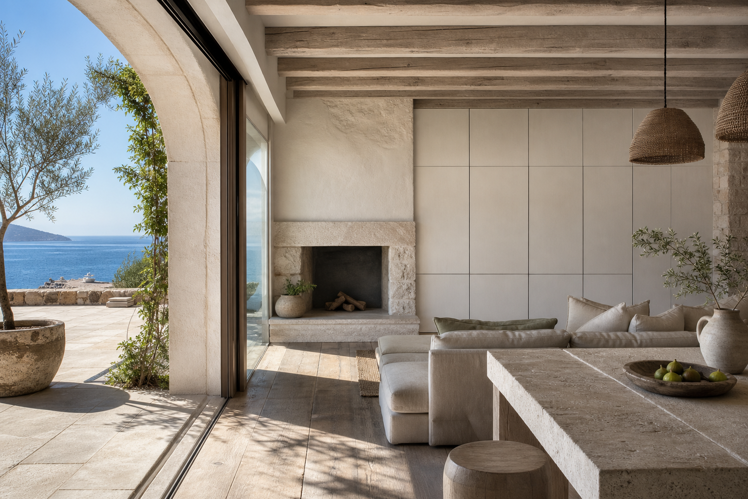 Fadior Galleria Living Room Suite with Milan Forecast Media Wall — interior room context showing cabinet integration