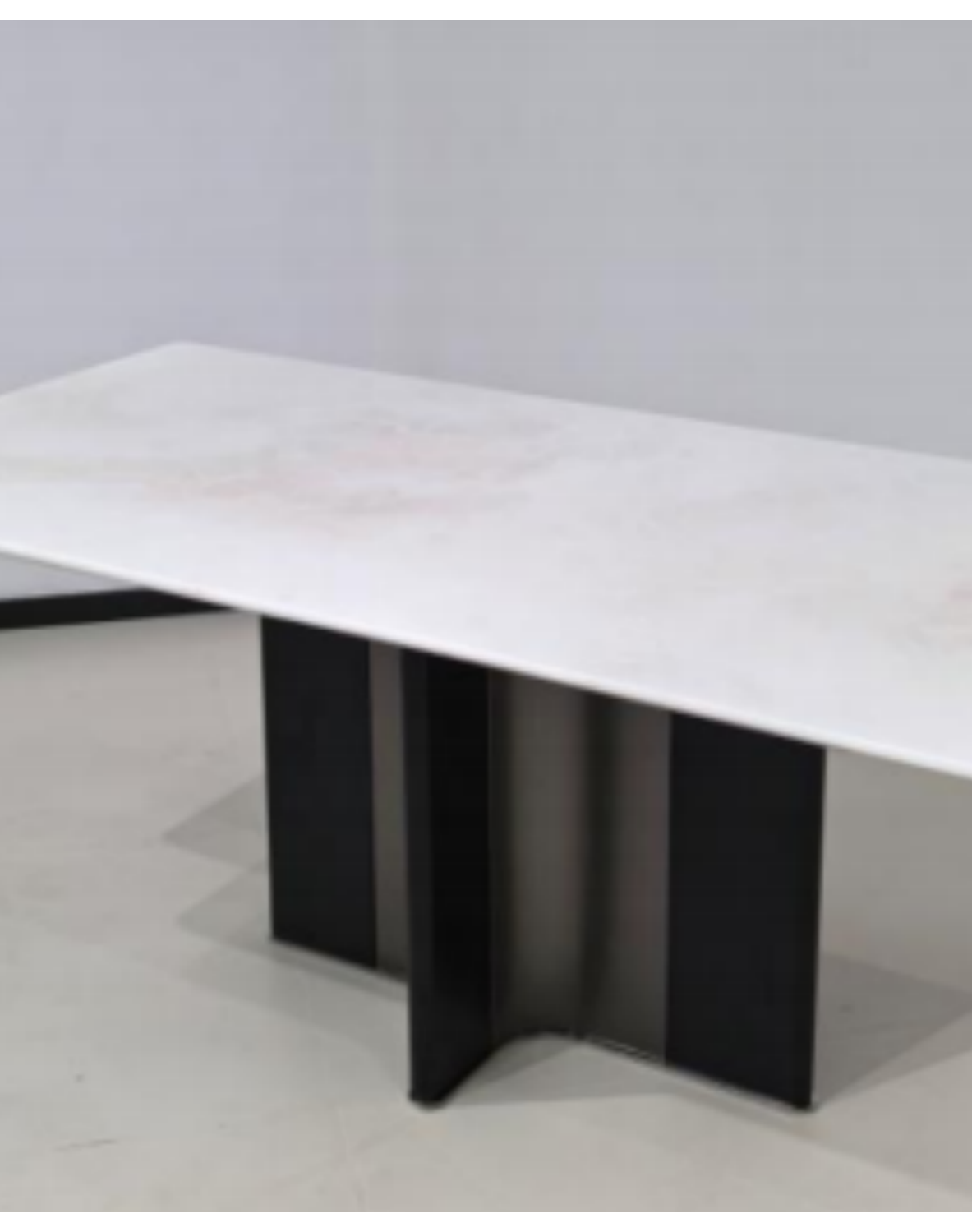 Stone-Top Marble Dining Table 160x80 product photo for FADIOR HOME shop