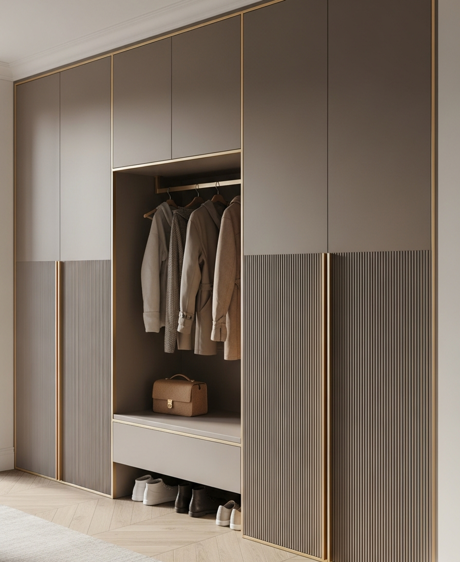 Fadior Savile Entryway Suite — 304 stainless steel entryway system, front view