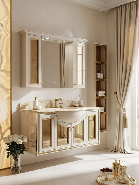 Fadior Acqua Bath and Vanity Suite — 304 stainless steel bath and vanity system, front view