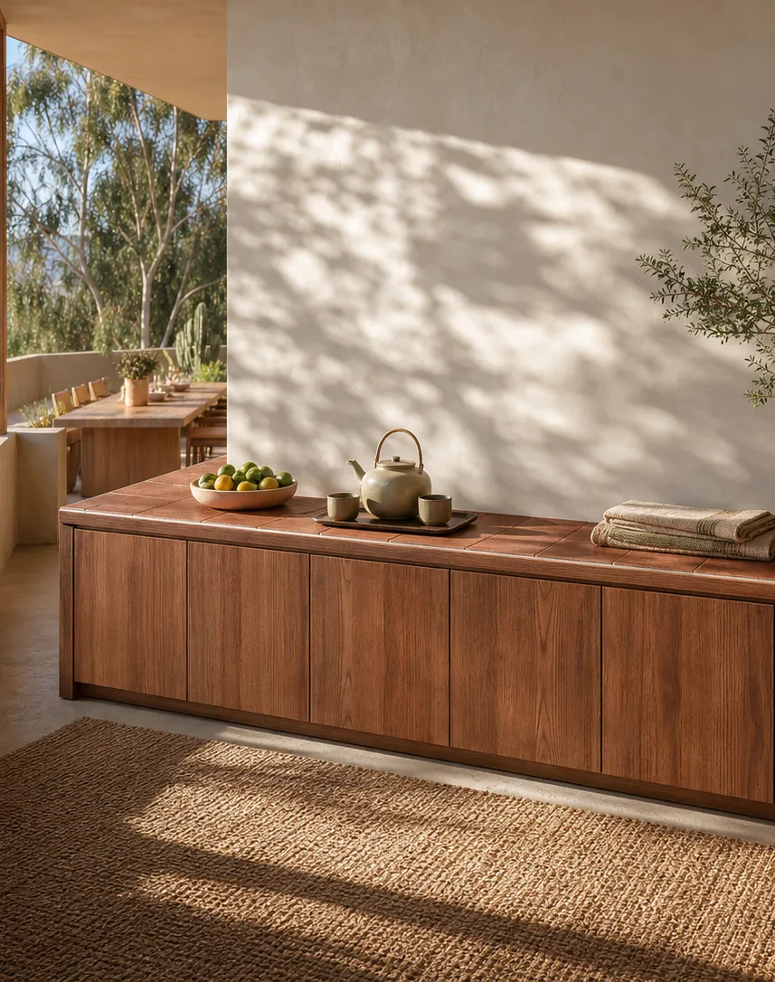 Suite de Balcón Cannes con Área de Té de Terracota perspectiva interior