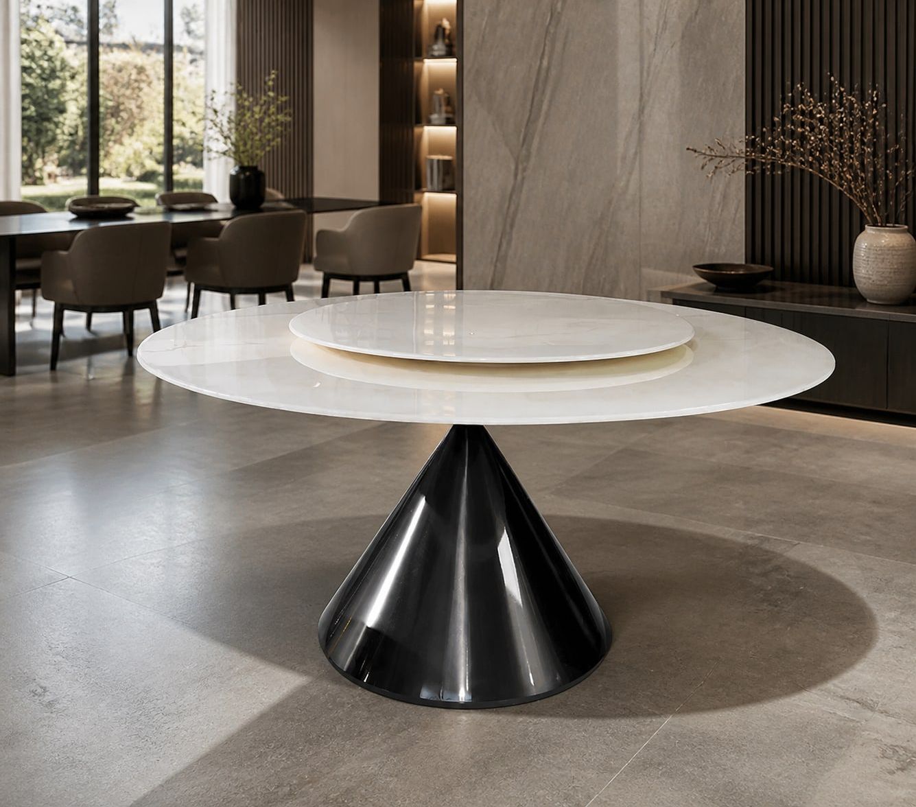 Marble Dining Table 1300*760H styled in a FADIOR HOME interior setting
