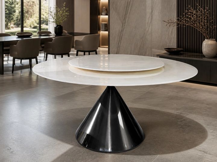 Marble Dining Table 1300 × 760H styled in a FADIOR HOME interior setting
