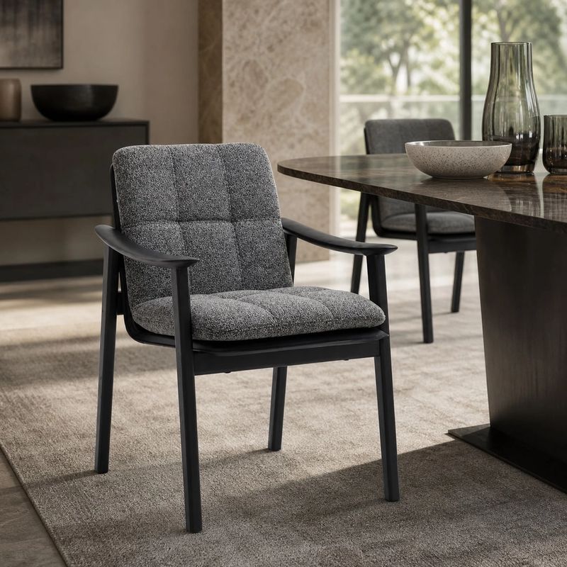 Dining Chair (Ash wood) styled in a FADIOR HOME interior setting