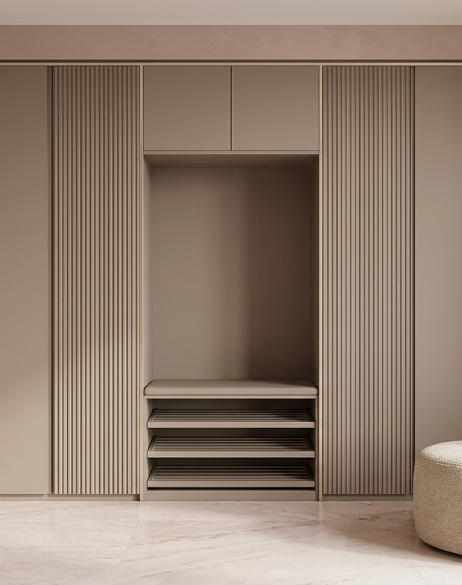 Fadior Archetype Entryway Cabinet — lifestyle setting with natural light and residential styling