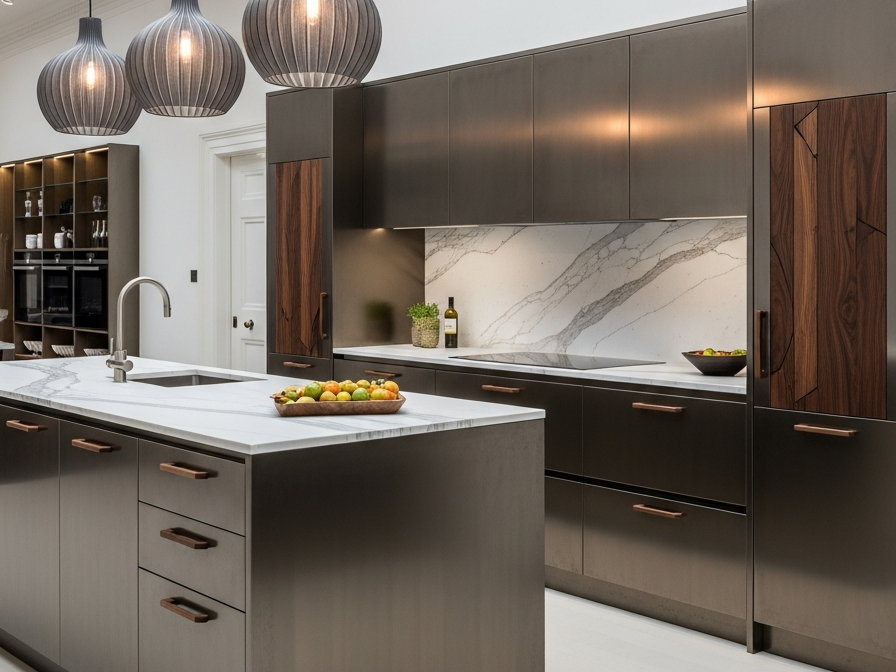 Fadior Chelsea Townhouse Showroom — 304 stainless steel kitchen system, architectural view