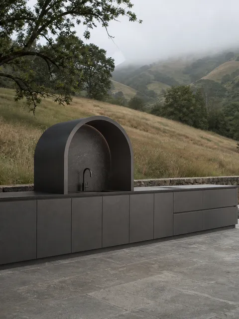Conjunto de cocina de terraza Vantage con arcada de enjuague Azimuth