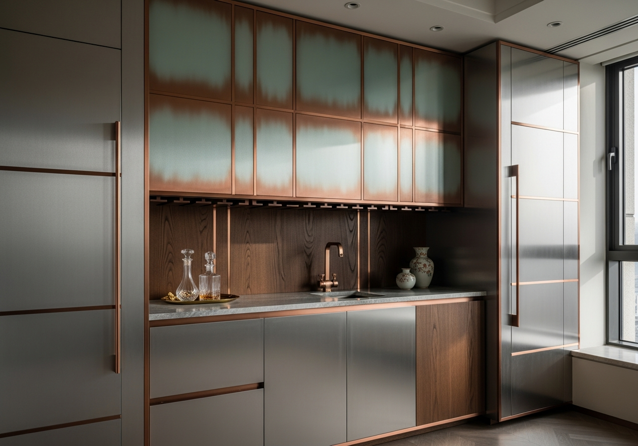 Fadior Shanghai Bund Penthouse — wine bar and entertainment area