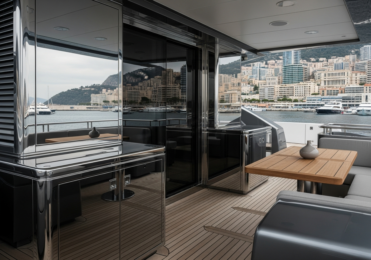 Fadior Monaco Superyacht Interior — exterior deck and context view