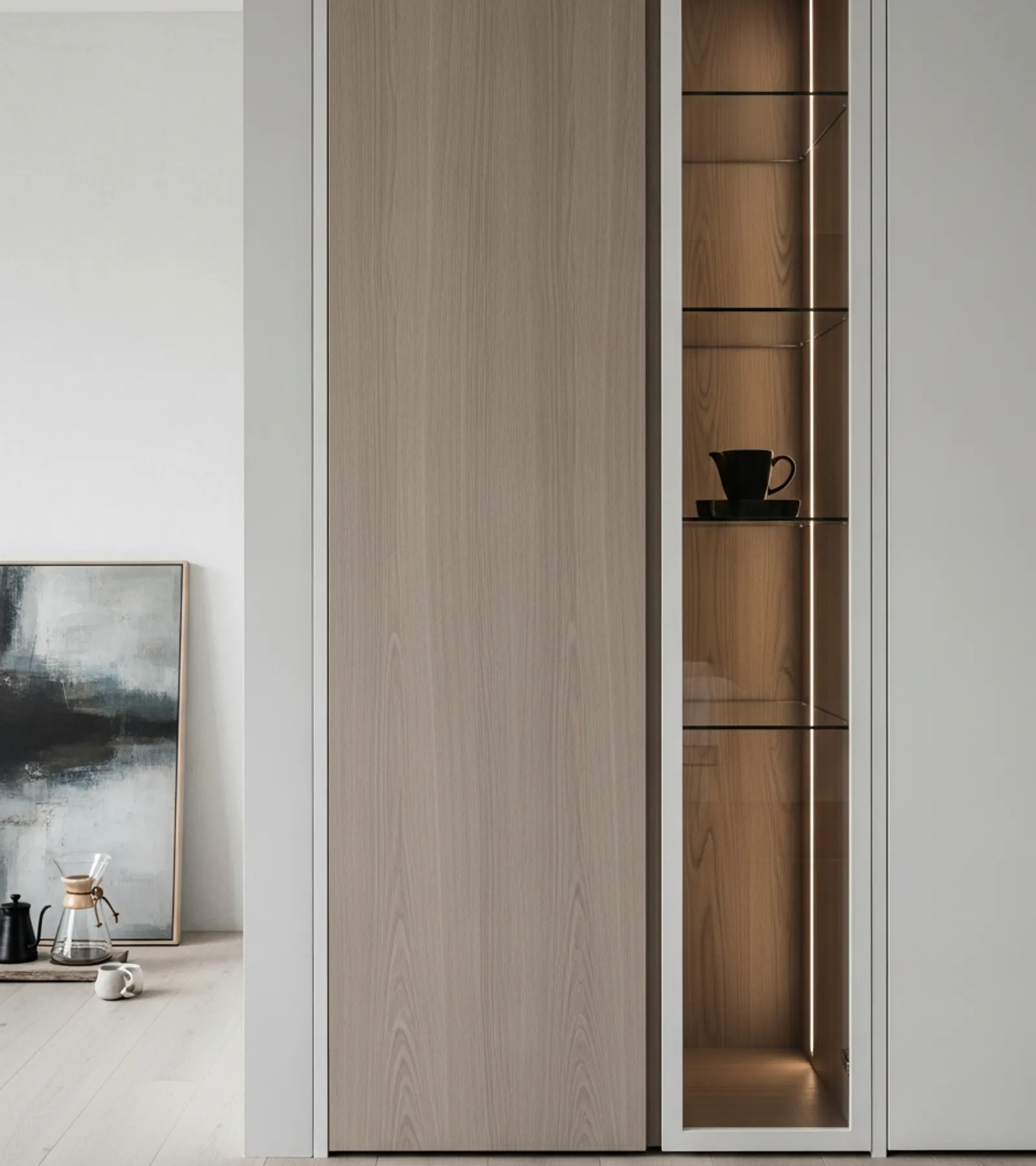 Suite de Vestidor Brera acabado y detalle