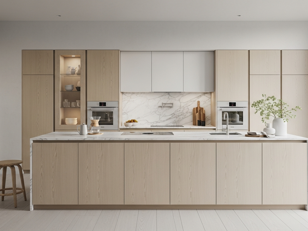 Guangzhou Penthouse — integrated storage and material transitions