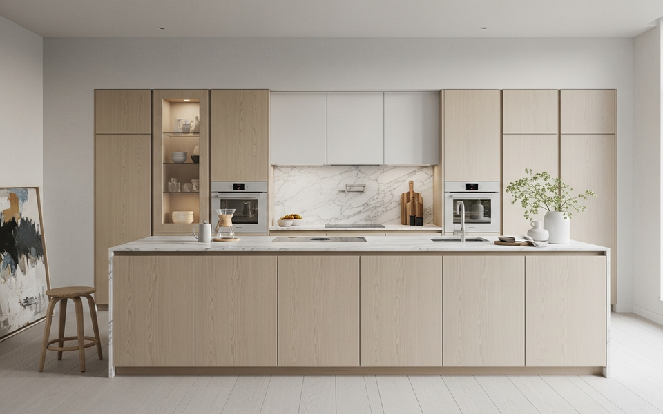 Guangzhou Penthouse — integrated storage and material transitions