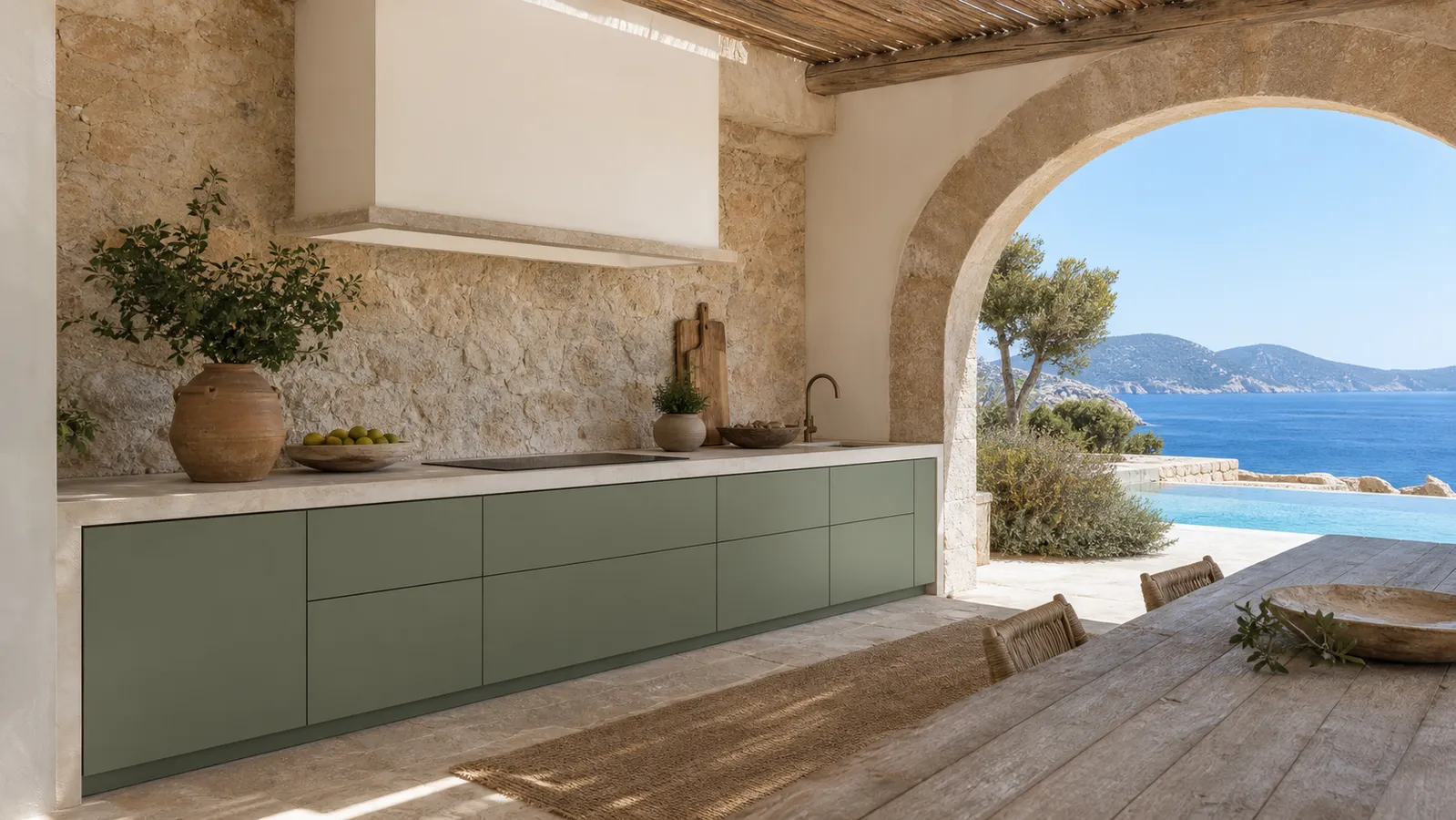 Armarios de cocina para exteriores: materiales que resisten el calor y la humedad