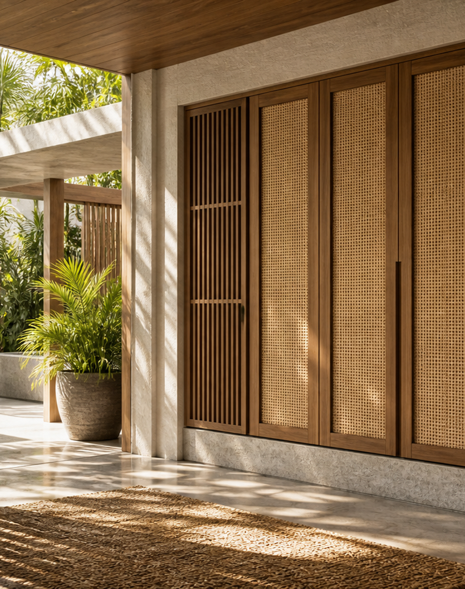 Fadior Lumiere Wardrobe Suite with Pearl Pivot Valet Wall — lifestyle setting with natural light and residential styling