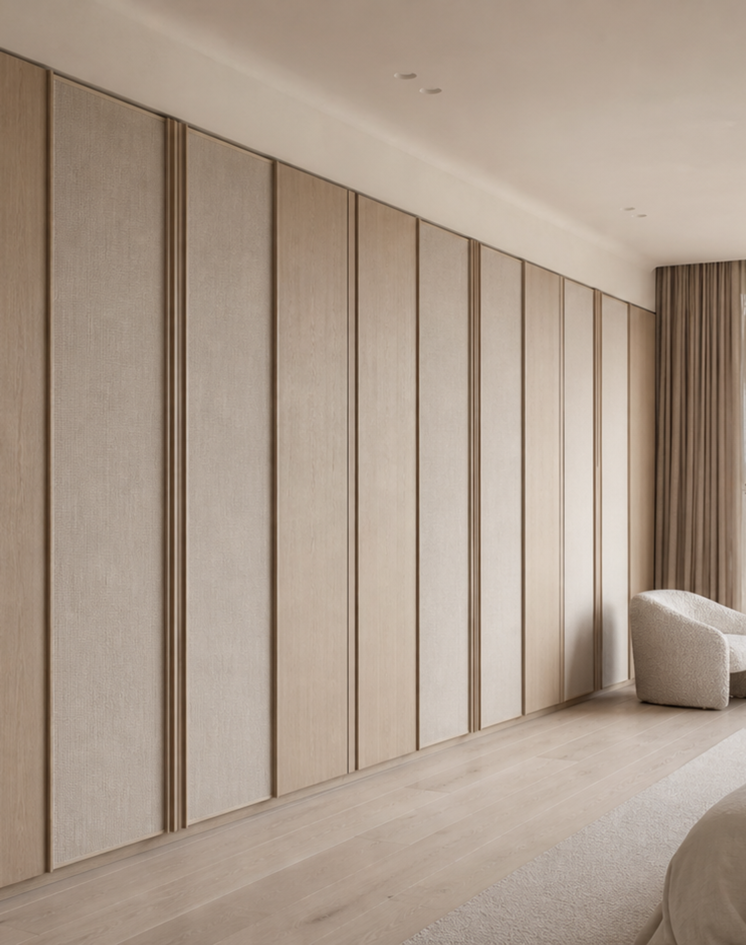 Fadior Voyage Wardrobe Suite with Reeded Umber Wardrobe Gallery — lifestyle setting with natural light and residential
