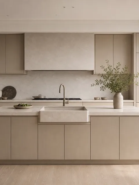 Suite de Cocina Silkstone con Eje de Isla Delantal
