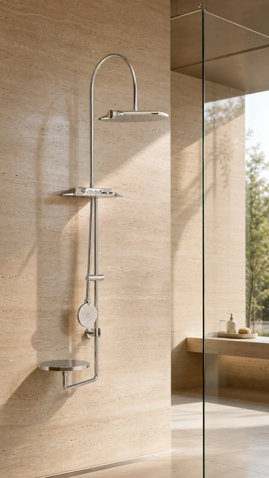 Three-Function 380 mm Piano-Key Shower System — HJ-022