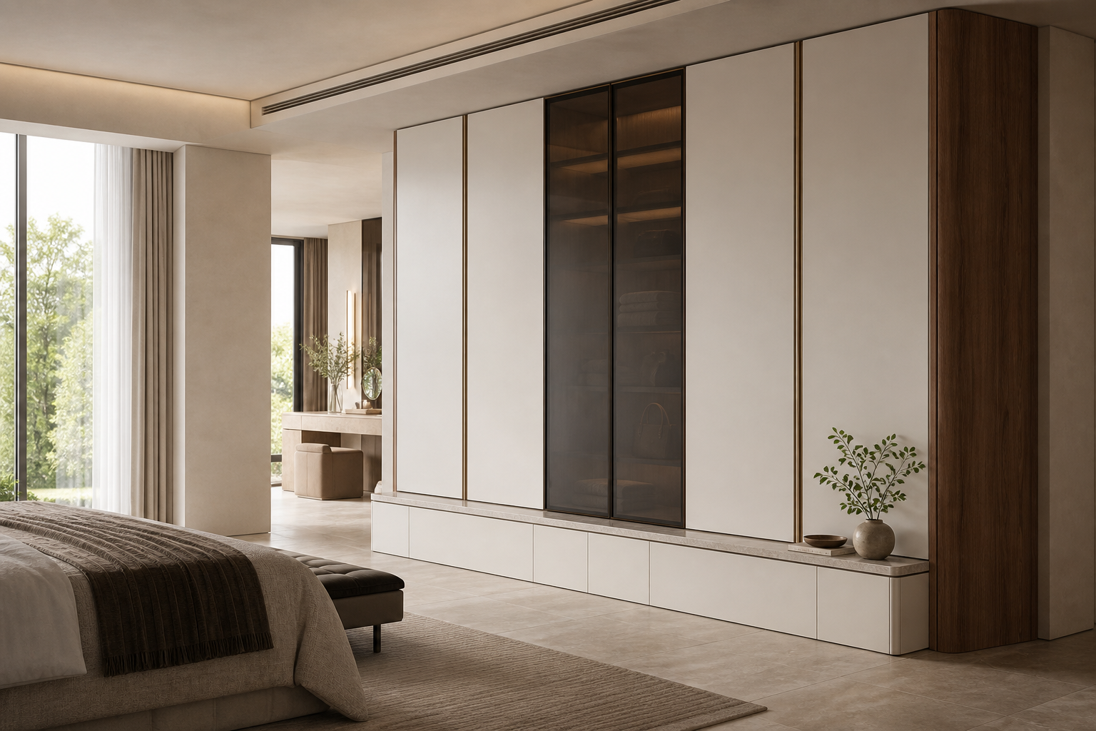 Fadior Eclipse Wardrobe Suite with Tailored Gallery Wardrobe — lifestyle setting with natural light and residential styling