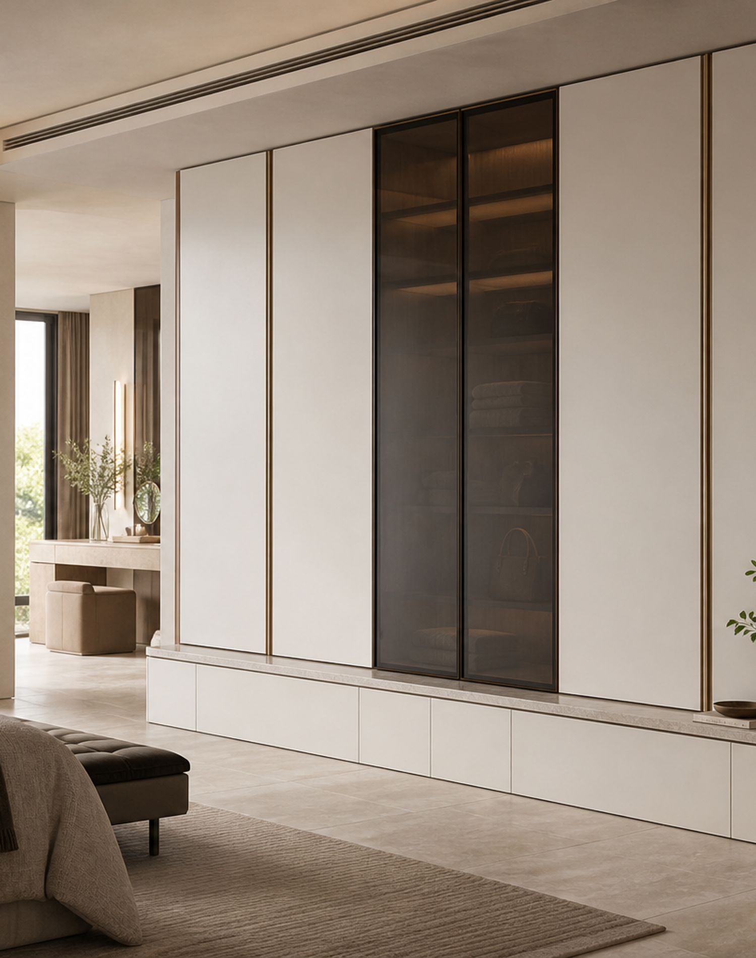 Fadior Eclipse Wardrobe Suite with Tailored Gallery Wardrobe — lifestyle setting with natural light and residential styling